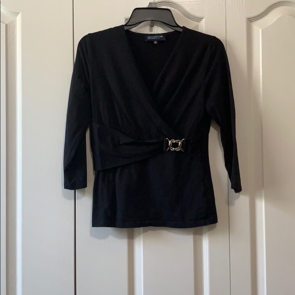 BLACK FORMAL BLOUSE